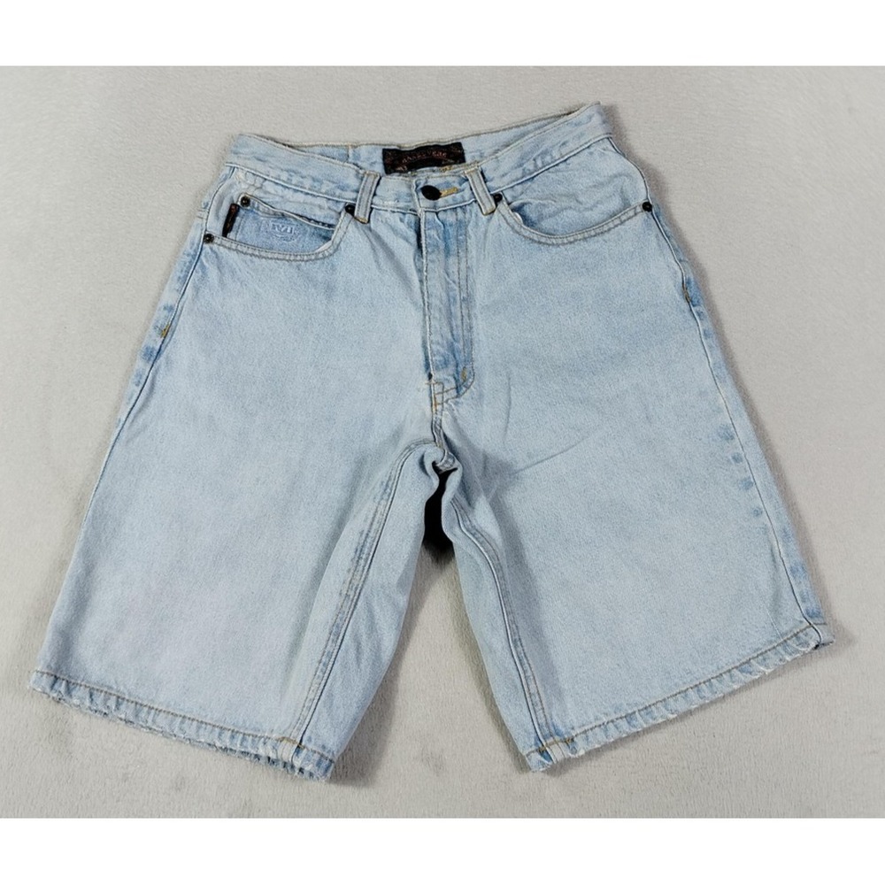 Vintage Maneuvers Shorts Men 29 Blue Denim Relaxed‎ Fit Thrashed Distressed